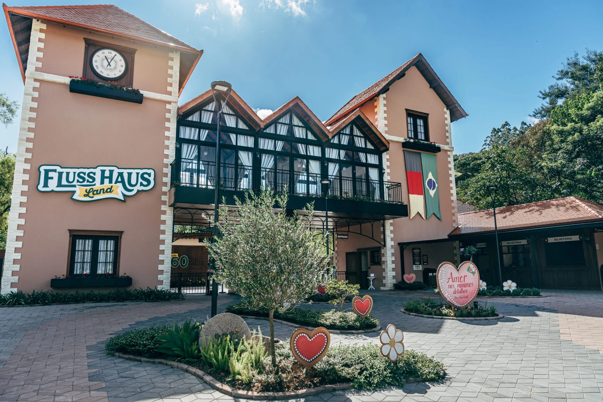 Fluss Haus Land